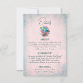 Rustikale Blume - Mexikanische Hochzeitskarte RSVP Karte (Vorderseite)