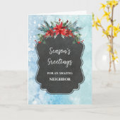 Rustikale Blume Nachbar Weihnachtsfeiertag Karte (Gelbe Blume)