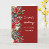 Rustikale Blume Nachbar Weihnachtsfeiertag Karte (Gelbe Blume)