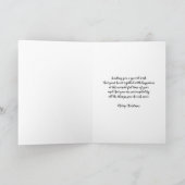 Rustikale Blume Onkel Frohe Weihnachten Karte (Innenseite)