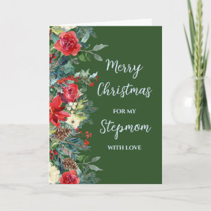 Rustikale Blume Stepama Frohe Weihnachten Karte