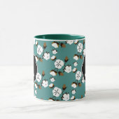 Rustikale Blume Tasse (Zentrum)