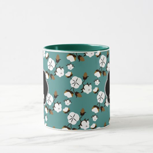 Rustikale Blume Tasse (Zentrum)