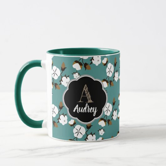 Rustikale Blume Tasse (Links)