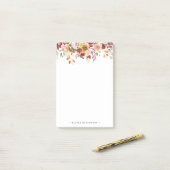 Rustikale Blume und Pumpkins fallen Notizen (Auf Schreibtisch)