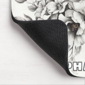 Rustikale Blume und Schmetterlinge - Altpapier (2) Mousepad (Ecke)
