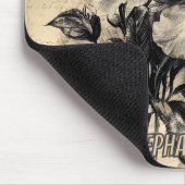 Rustikale Blume und Schmetterlinge - Altpapier (4) Mousepad (Ecke)