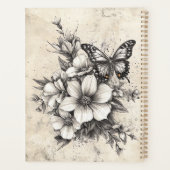 Rustikale Blume und Schmetterlinge - Altpapier (5) Planer (Rückseite)