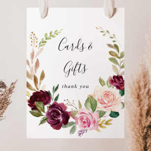 Rustikale Blumen Botanische Karten und Geschenke S Poster