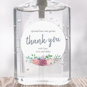 Rustikale Blumen-Hochzeitsparty-Geschenke Handdesi Runder Aufkleber