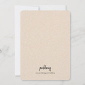 Rustikale Blumen-Ladybug-Butterfly-Einladung Einladung (Rückseite)