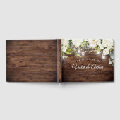 Rustikale Blumen-Lichterkette Hochzeit  Gästebuch (Voll)