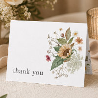 Rustikale Blumen-Sonnenblumen-Wildblumen-Hochzeit