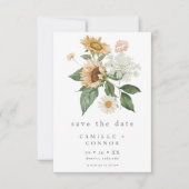 Rustikale Blumen-Sonnenblumen-Wildblumen-Hochzeit Save The Date (Vorderseite)