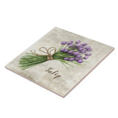 Rustikale Blumen-Tulpen-Faux-Keramikfliese Fliese (Seite)