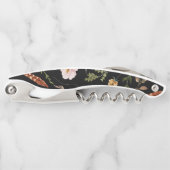 Rustikale Blumen und Antlers Initialen Hochzeit Kellnermesser (Vorderseite)