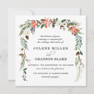 Rustikale Blumen   Winterliche Botanische Hochzeit