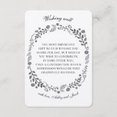 Rustikale Blumen wünschen sich gut. Hochzeit auf d Begleitkarte (Vorderseite)