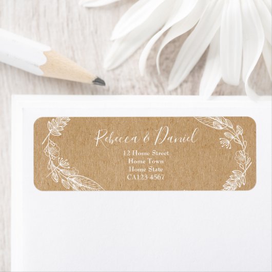 Rustikale Blumenadresse (Insitu)