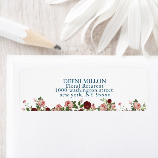 Rustikale Blumenadresse (Insitu)