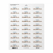 Rustikale Blumenadresse (Vorne)