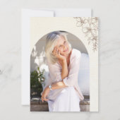 Rustikale Blumenausleihkarte online Einladung (Rückseite)