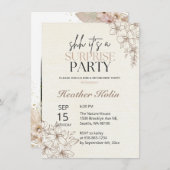 Rustikale Blumenausleihkarte online Einladung (Vorne/Hinten)