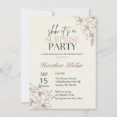 Rustikale Blumenausleihkarte online Einladung (Vorderseite)