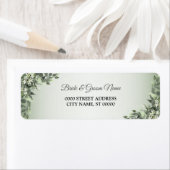 Rustikale Blumenbeete Blätter Rücksendeadresse (Insitu)