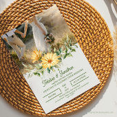 Rustikale Blumenblumen Einladung zur Hochzeit