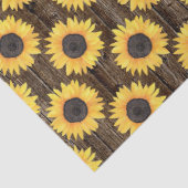 Rustikale Blumenblüten Brown Tissue Seidenpapier (Detail)