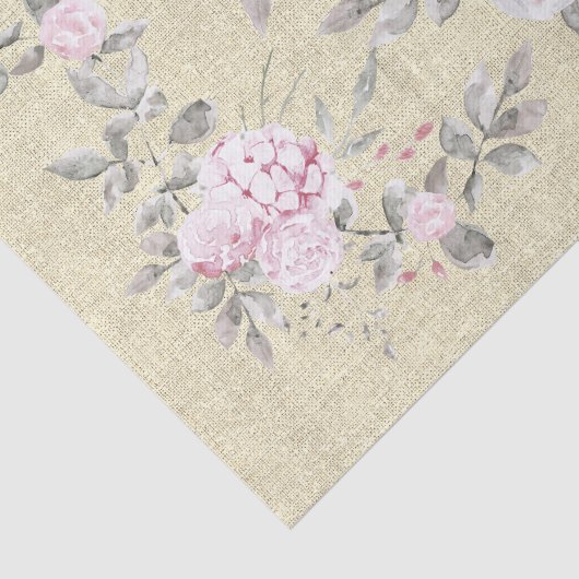 rustikale Blumendekoration Seidenpapier (Ausschnitt)