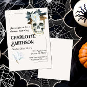 Rustikale Blumendusche Einladung