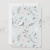 Rustikale Blumendusche Einladung II (Rückseite)