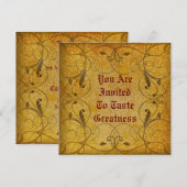 Rustikale Blumeneinladung Einladung (Vorne/Hinten)