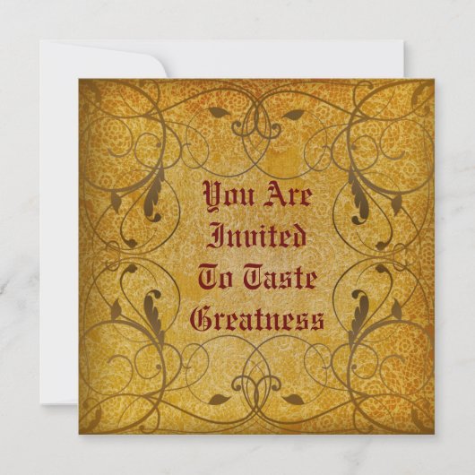 Rustikale Blumeneinladung Einladung (Vorderseite)