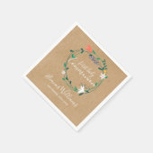 Rustikale Blumengarten Erste Heilige Kommune Serviette (Ecke)