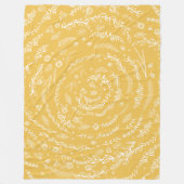 Rustikale Blumengarten Folklorekunst Fleece (Vorderseite)