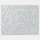 Rustikale Blumengarten Folklorekunst Fleece (Vorderseite (Horizontal))