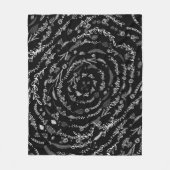 Rustikale Blumengarten Folklorekunst Fleece (Vorderseite)