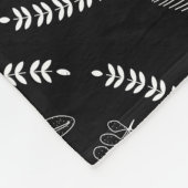 Rustikale Blumengarten Folklorekunst Fleece (Ecke)