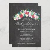 Rustikale Blumengartendusche Einladung (Vorne/Hinten)