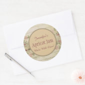 Rustikale Blumengelee-Marmeladen-kundenspezifische Runder Aufkleber (Umschlag)