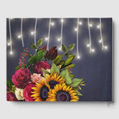 Rustikale, blumengeschmückte, elegante marokkanisc gästebuch (Rückseite)