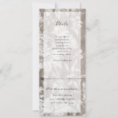 Rustikale Blumenhochzeit mit uAwg Einladung (Rückseite)