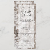 Rustikale Blumenhochzeit mit uAwg Einladung (Vorne/Hinten)