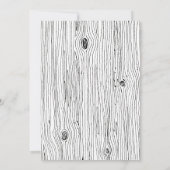 Rustikale Blumenjagd ist über Hochzeit Einladung (Rückseite)