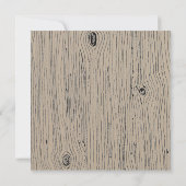 Rustikale Blumenjagd ist über Hochzeit Einladung (Rückseite)