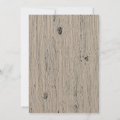 Rustikale Blumenjagd über Verlobung Einladung (Rückseite)