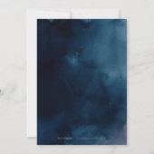 Rustikale Blumenkalligraphie-Feier Einladung (Rückseite)